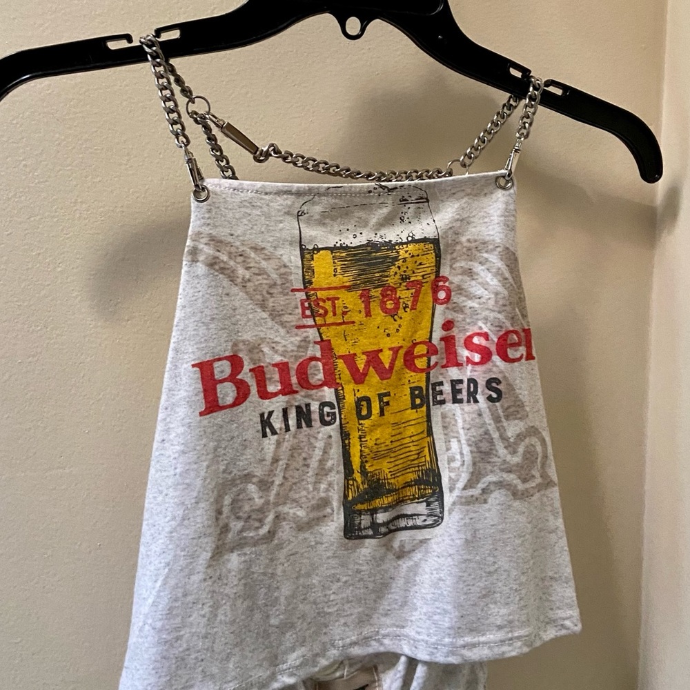 One of a kind custom made crop halter top size Small/Medium